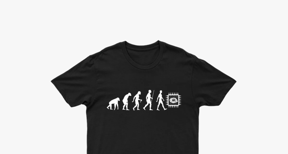 Artificial Intelligence Evolution T-Shirt <출처 : geeksoutfit.com/>